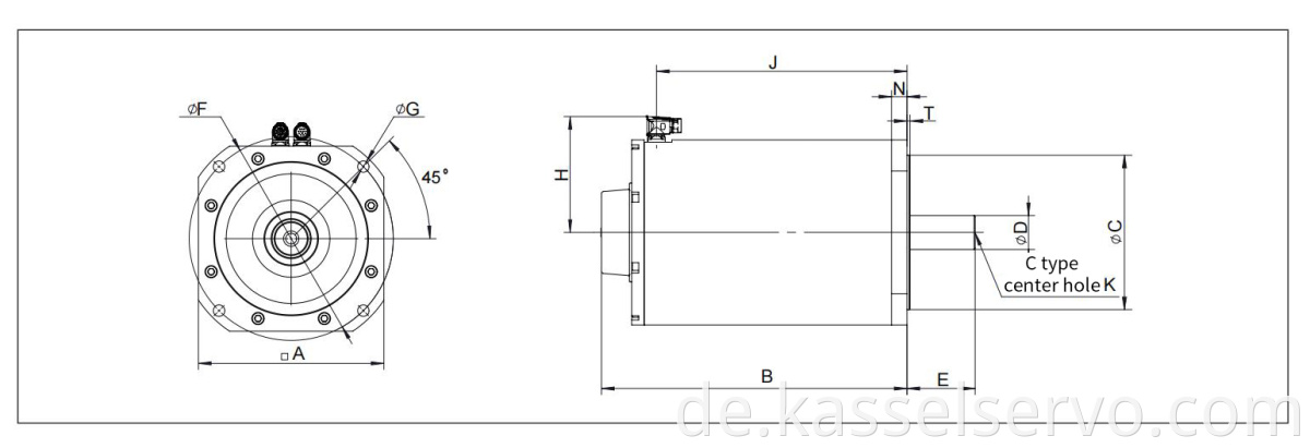 5Direct drive motor solid shaft type